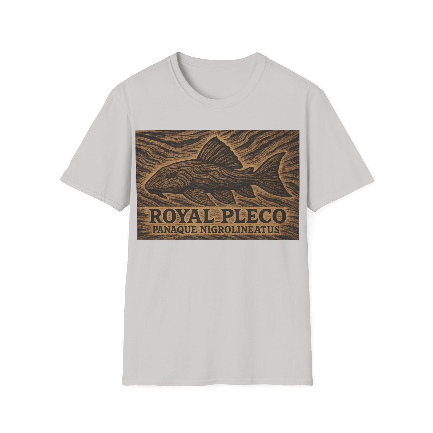 Royal Pleco Tee – Driftwood Spirit Double Exposure Design