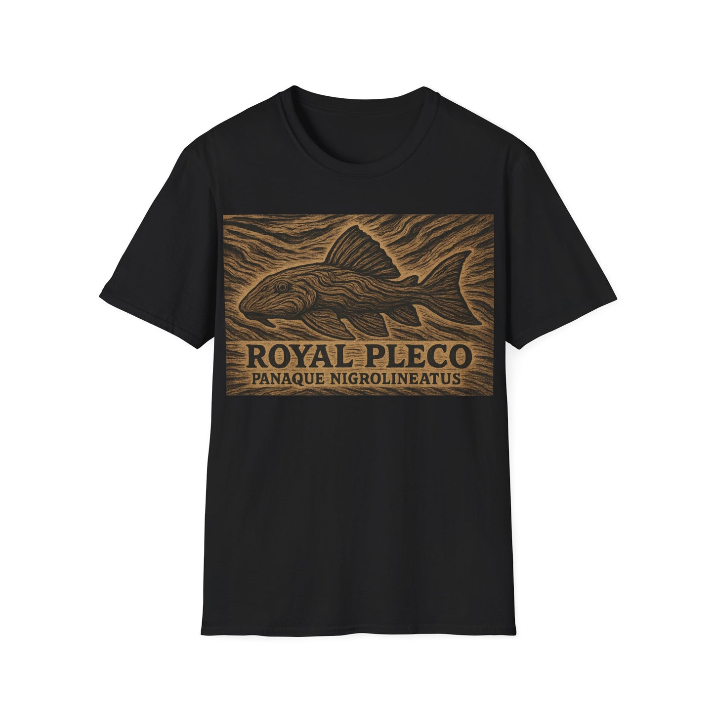 Royal Pleco Tee – Driftwood Spirit Double Exposure Design