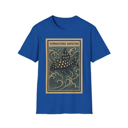 Snowball Pleco Tee – Ukiyo-e Woodblock Aquarium Art