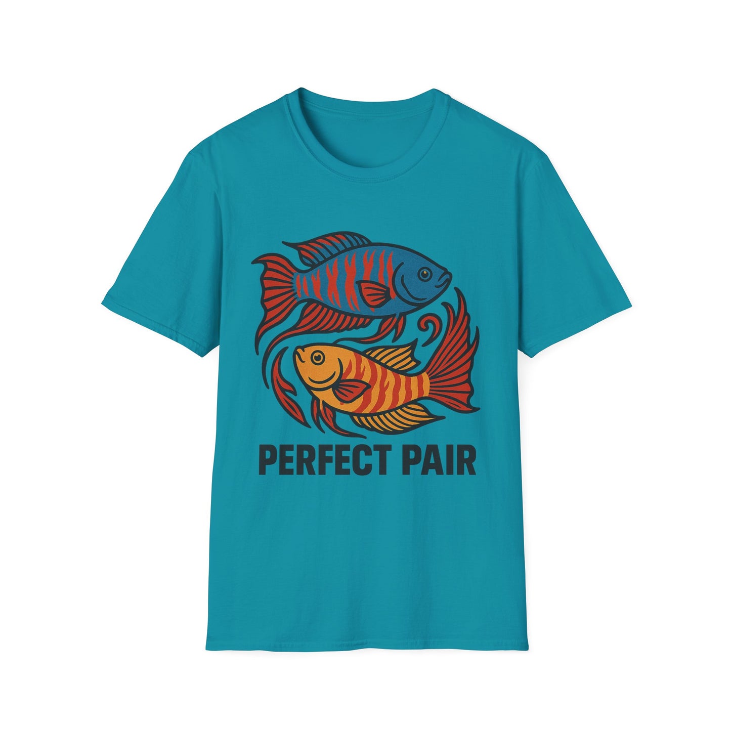Perfect Pair Tee – Bold Yin-Yang Paradise Fish Design