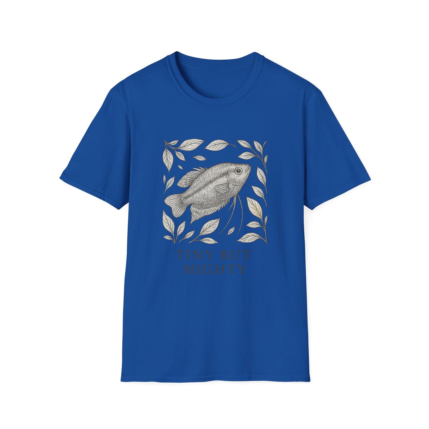 Tiny But Mighty Tee – Sparkling Gourami Hand-Sketched Design
