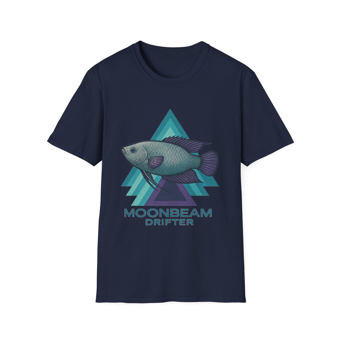 Moonbeam Drifter Tee – Geometric Moonlight Gourami Design