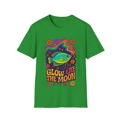 Glow Like the Moon Tee – Psychedelic Moonlight Gourami Design