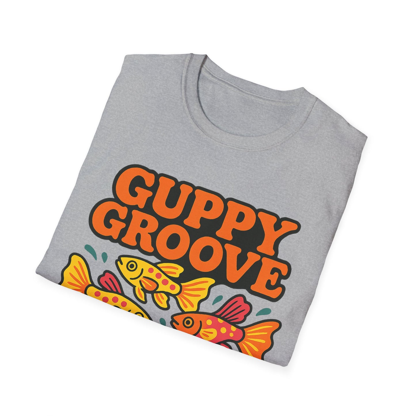 Guppy Groove Retro Neon Aquarium T-Shirt