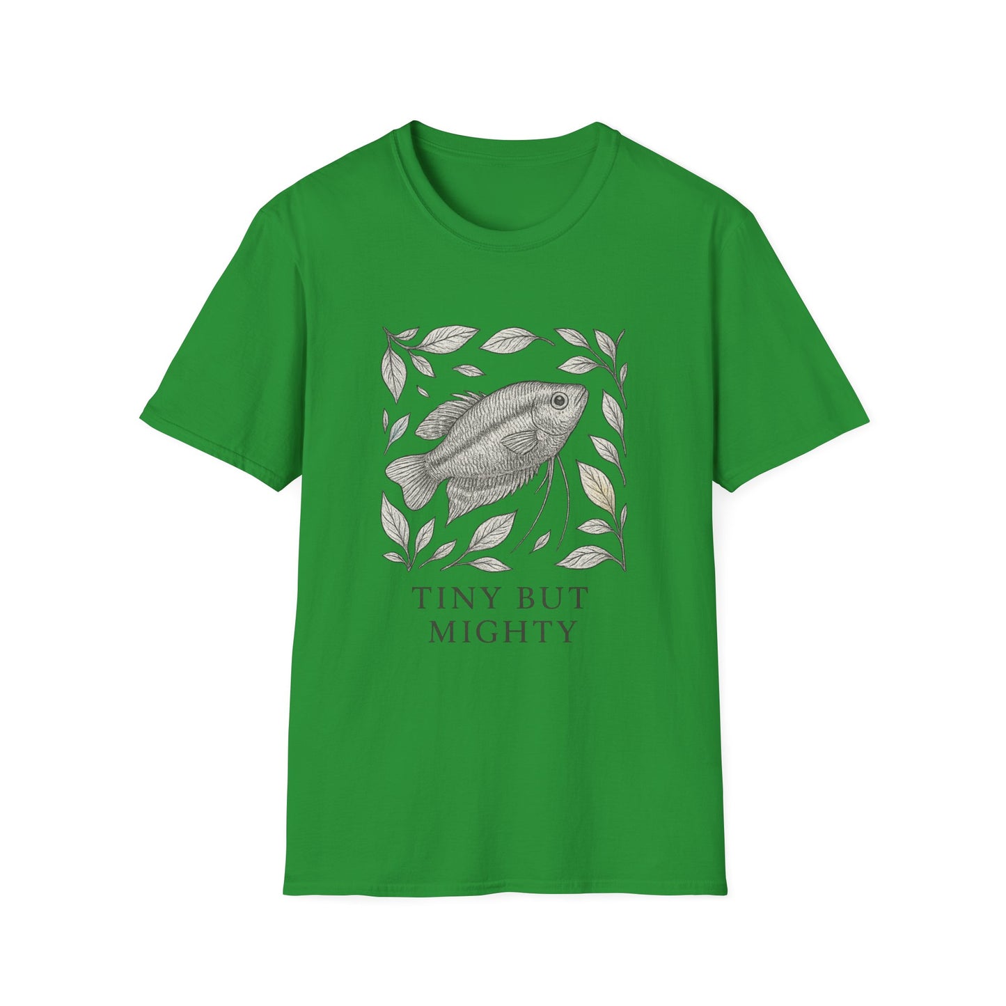 Tiny But Mighty Tee – Sparkling Gourami Hand-Sketched Design