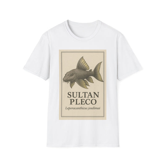 Sultan Pleco Tee – Realistic Etching Catfish Design