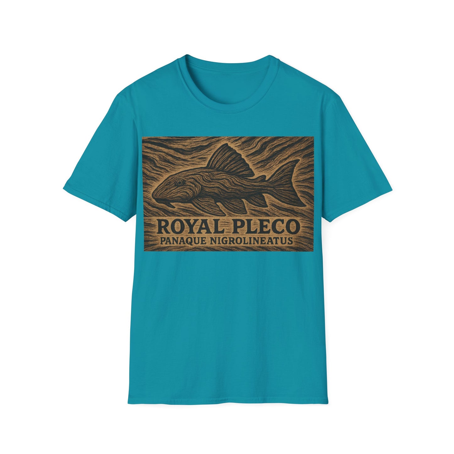 Royal Pleco Tee – Driftwood Spirit Double Exposure Design