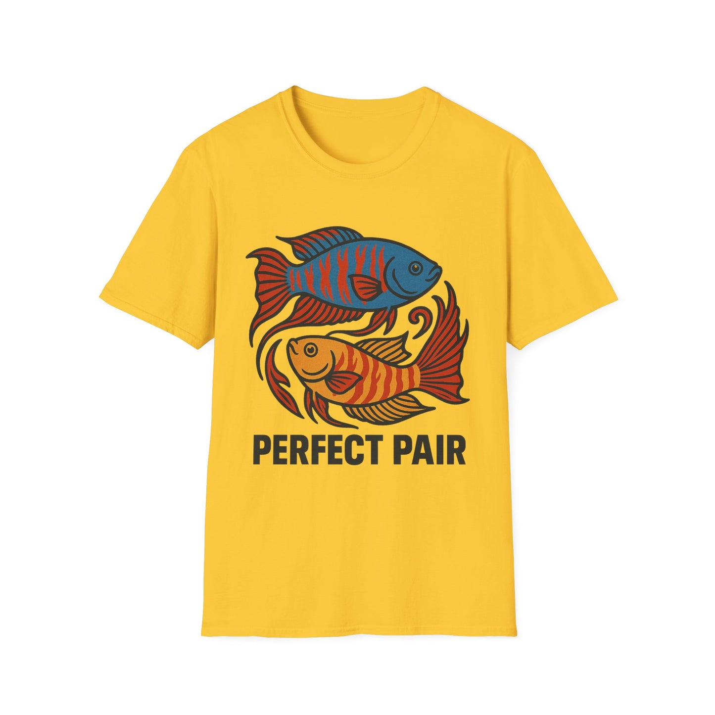 Perfect Pair Tee – Bold Yin-Yang Paradise Fish Design