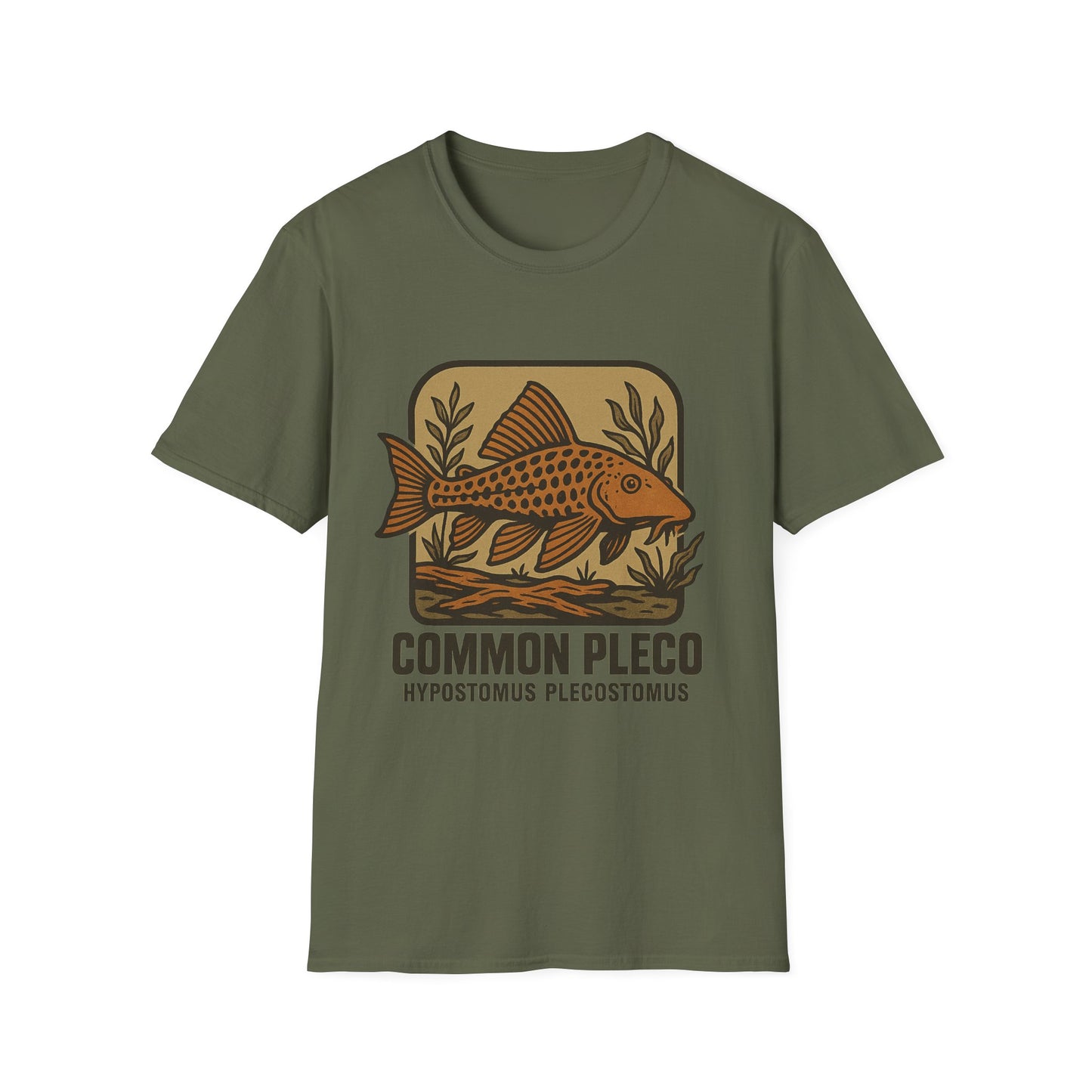 Common Pleco Shirt – Nostalgic Retro Aquarium Style