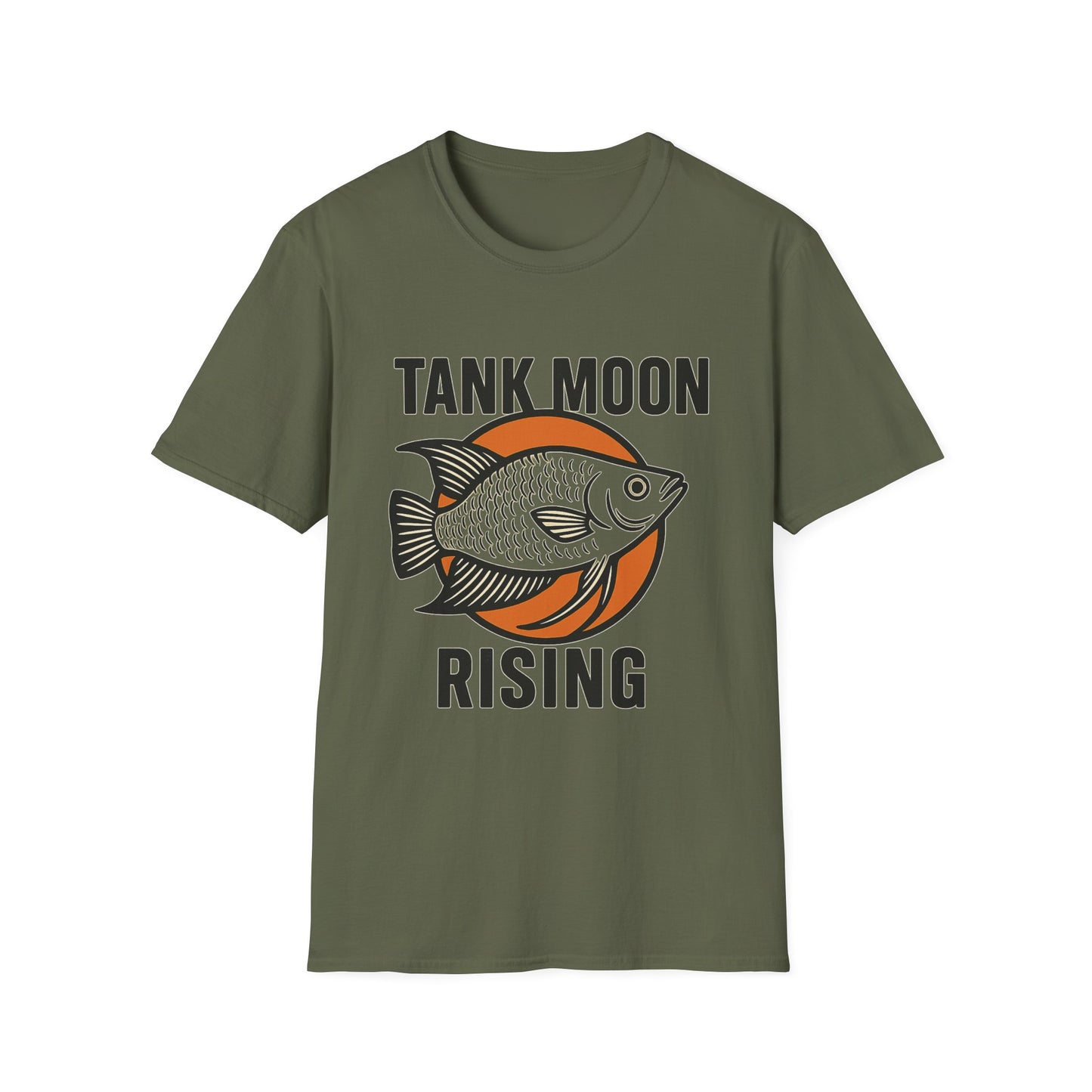 Tank Moon Rising Tee – Retro Moonlight Gourami Emblem