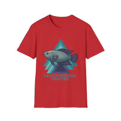 Moonbeam Drifter Tee – Geometric Moonlight Gourami Design
