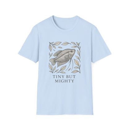Tiny But Mighty Tee – Sparkling Gourami Hand-Sketched Design