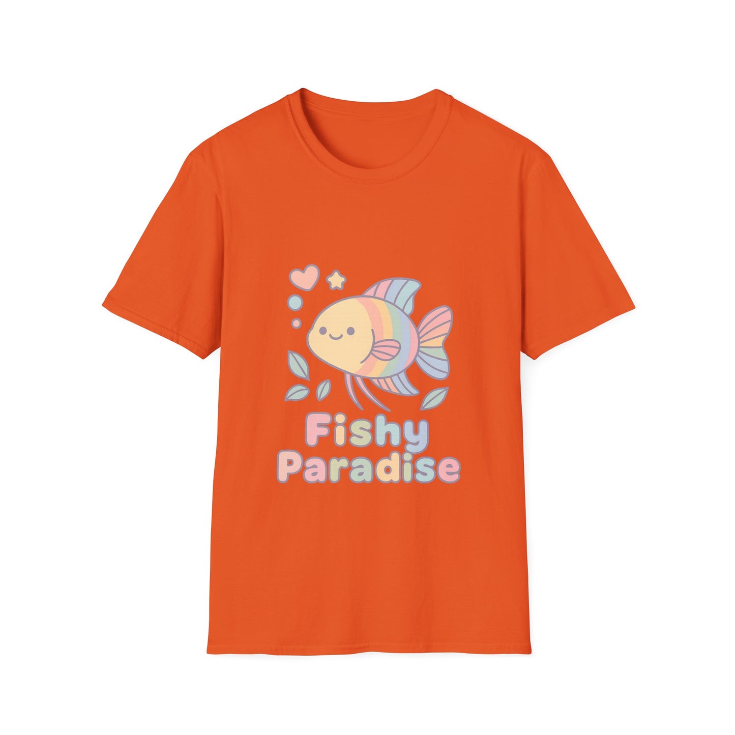 Fishy Paradise Tee – Kawaii Rainbow Paradise Fish Design