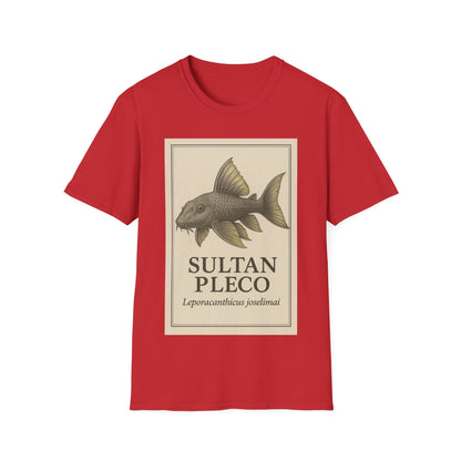 Sultan Pleco Tee – Realistic Etching Catfish Design