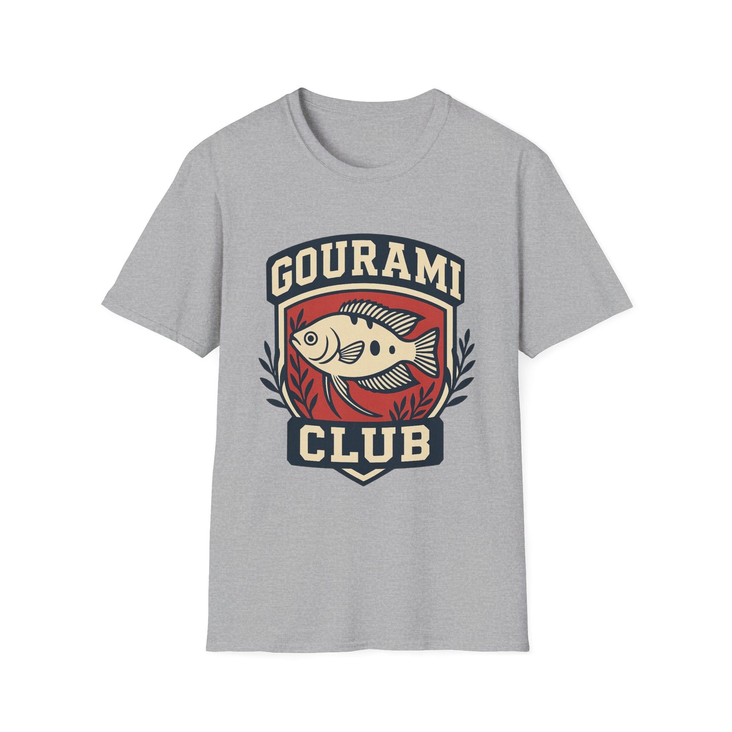 Gourami Club Tee – Retro Crest Three-Spot Gourami Design