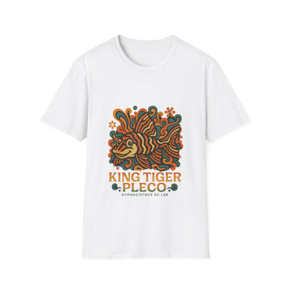 King Tiger Pleco Tee – Y2K Retro Wave Aquarium Design