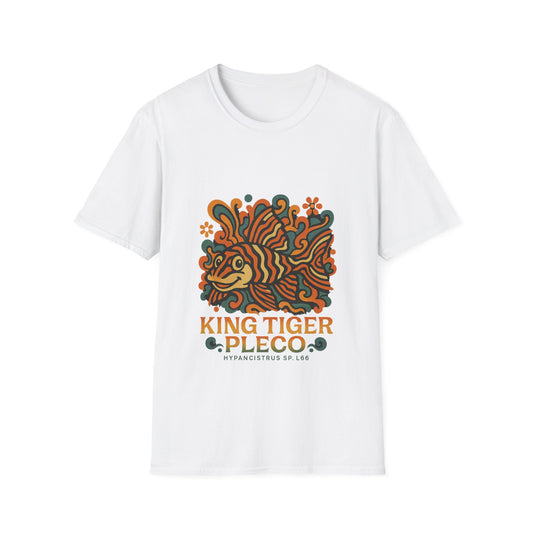 King Tiger Pleco Tee – Y2K Retro Wave Aquarium Design