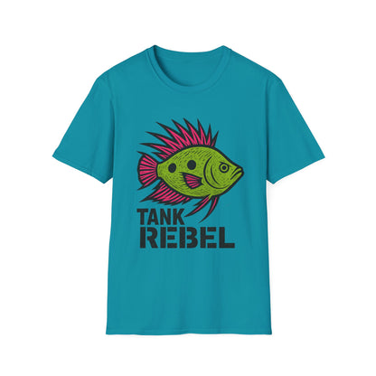 Tank Rebel Tee – Punk Three-Spot Gourami Mohawk Design