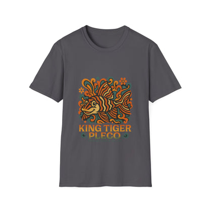 King Tiger Pleco Tee – Y2K Retro Wave Aquarium Design