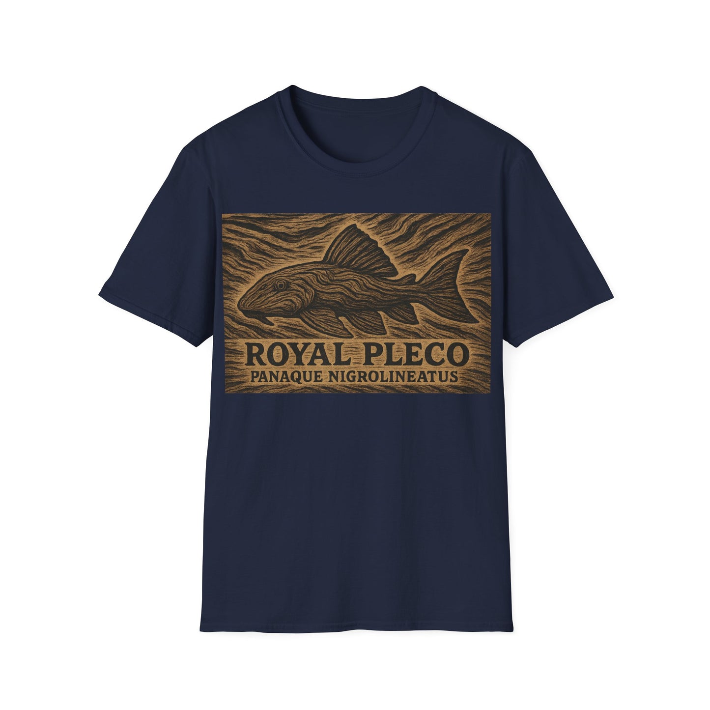 Royal Pleco Tee – Driftwood Spirit Double Exposure Design