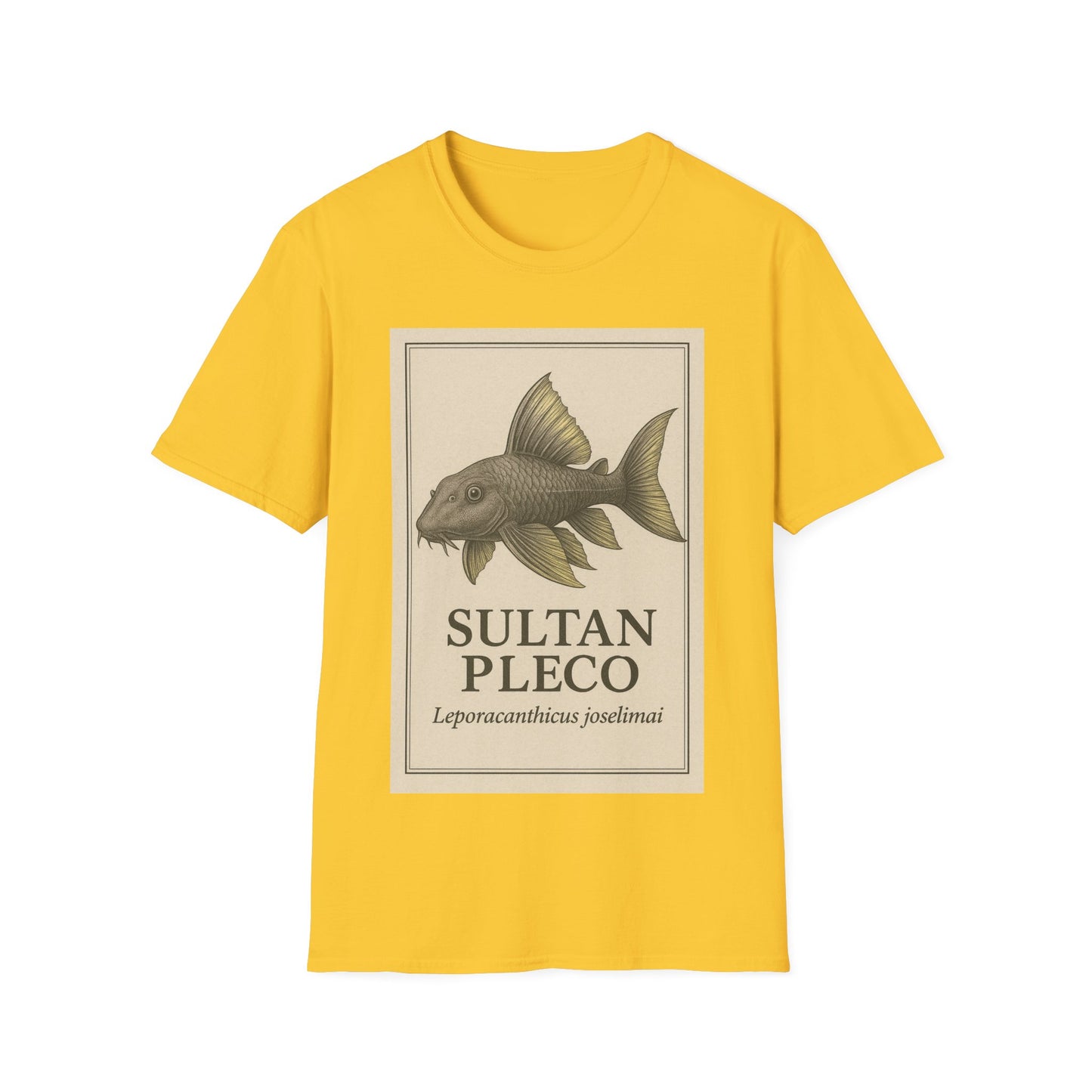 Sultan Pleco Tee – Realistic Etching Catfish Design