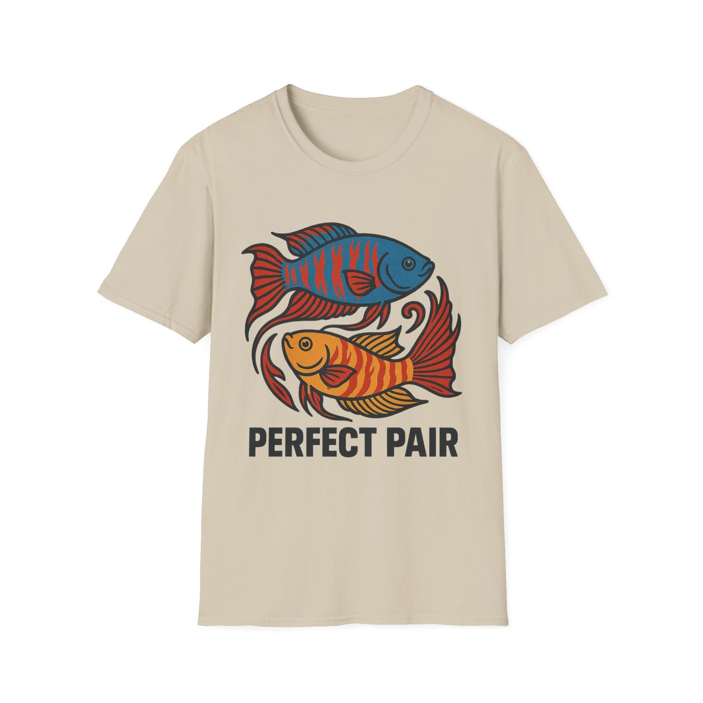 Perfect Pair Tee – Bold Yin-Yang Paradise Fish Design