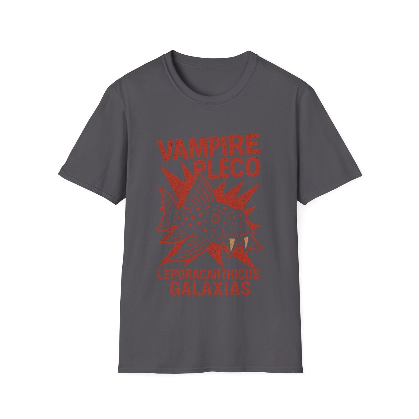 Vampire Pleco Tee – Punk Stencil Catfish Design