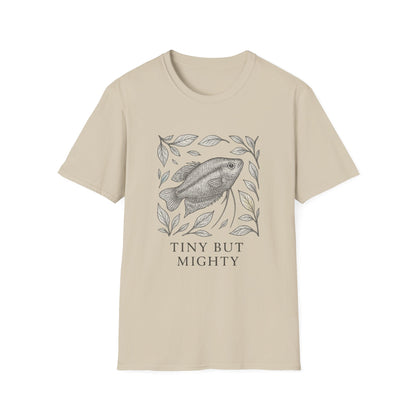 Tiny But Mighty Tee – Sparkling Gourami Hand-Sketched Design