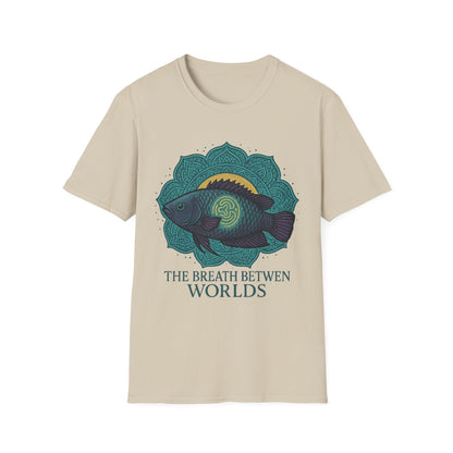 The Breath Between Worlds Tee – Spiritual Climbing Perch Design