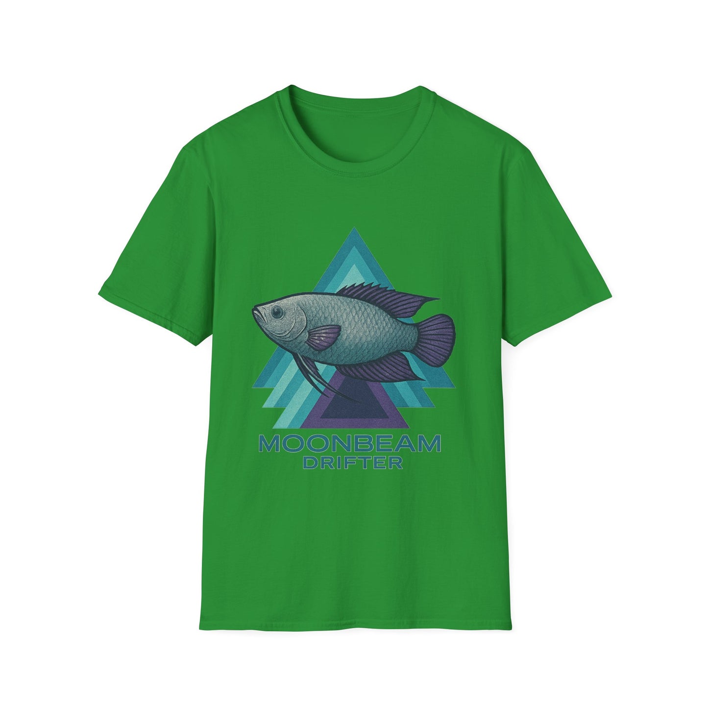 Moonbeam Drifter Tee – Geometric Moonlight Gourami Design