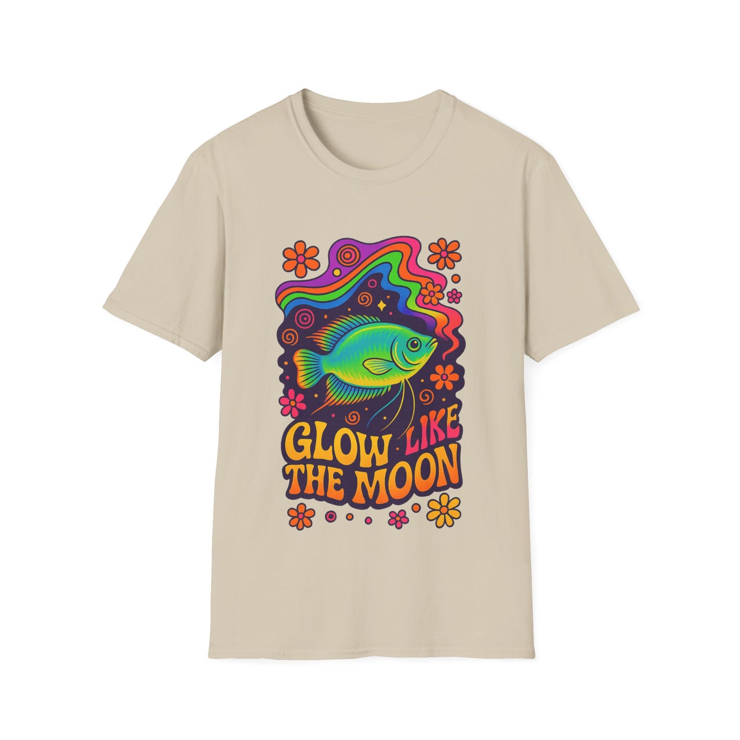 Glow Like the Moon Tee – Psychedelic Moonlight Gourami Design