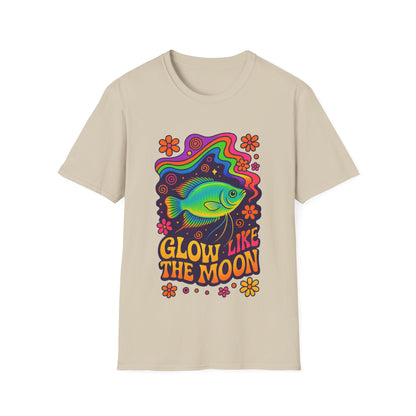 Glow Like the Moon Tee – Psychedelic Moonlight Gourami Design