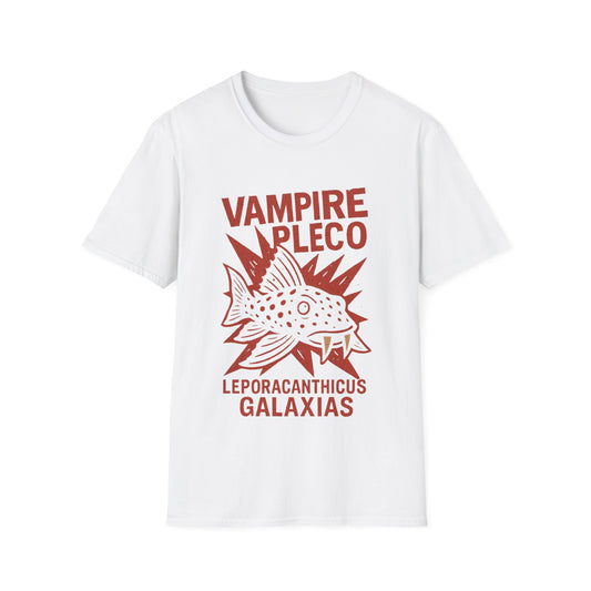 Vampire Pleco Tee – Punk Stencil Catfish Design