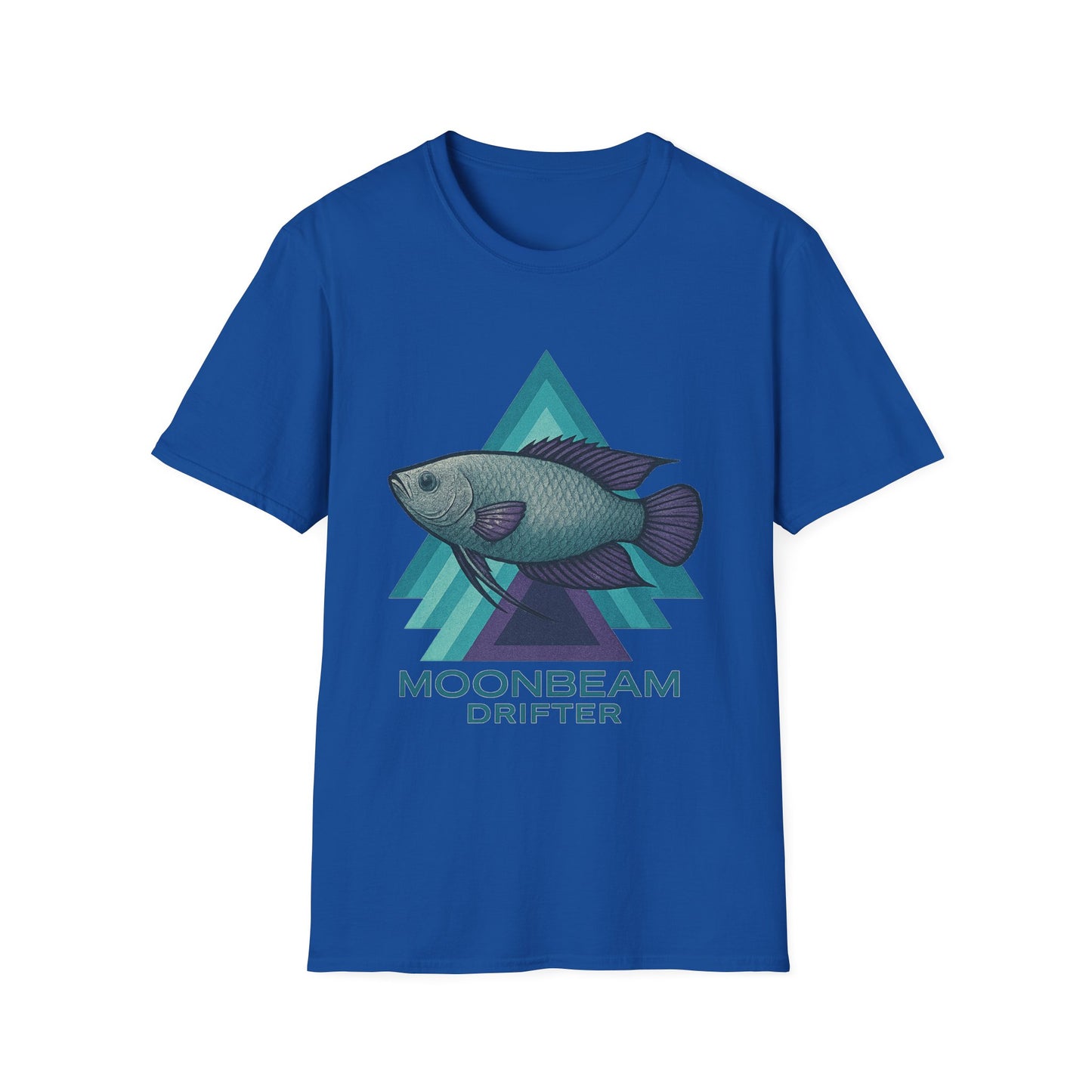 Moonbeam Drifter Tee – Geometric Moonlight Gourami Design