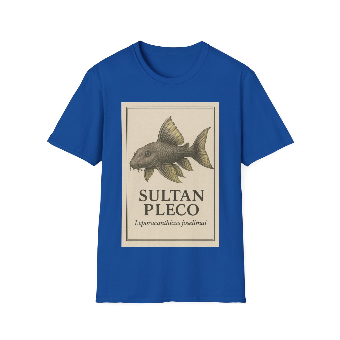 Sultan Pleco Tee – Realistic Etching Catfish Design