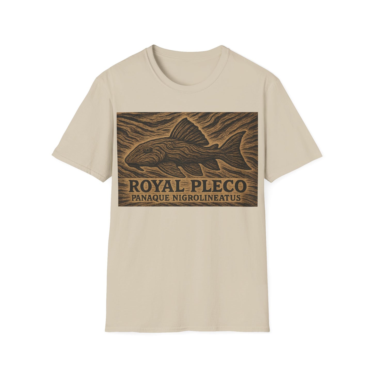 Royal Pleco Tee – Driftwood Spirit Double Exposure Design
