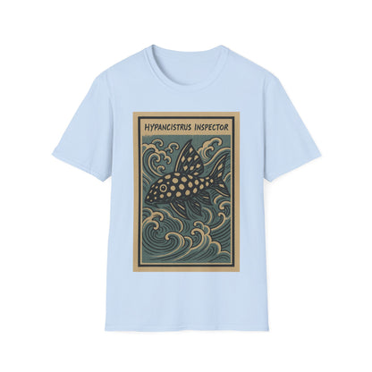 Snowball Pleco Tee – Ukiyo-e Woodblock Aquarium Art