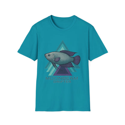 Moonbeam Drifter Tee – Geometric Moonlight Gourami Design