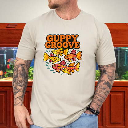 Guppy Groove Retro Neon Aquarium T-Shirt