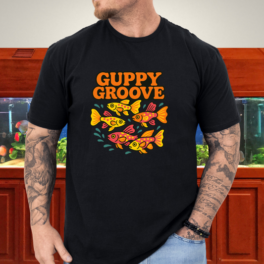 Guppy Groove Retro Neon Aquarium T-Shirt