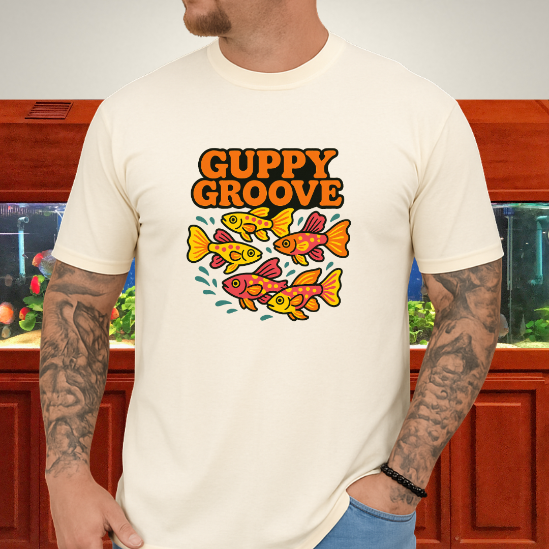 Guppy Groove Retro Neon Aquarium T-Shirt