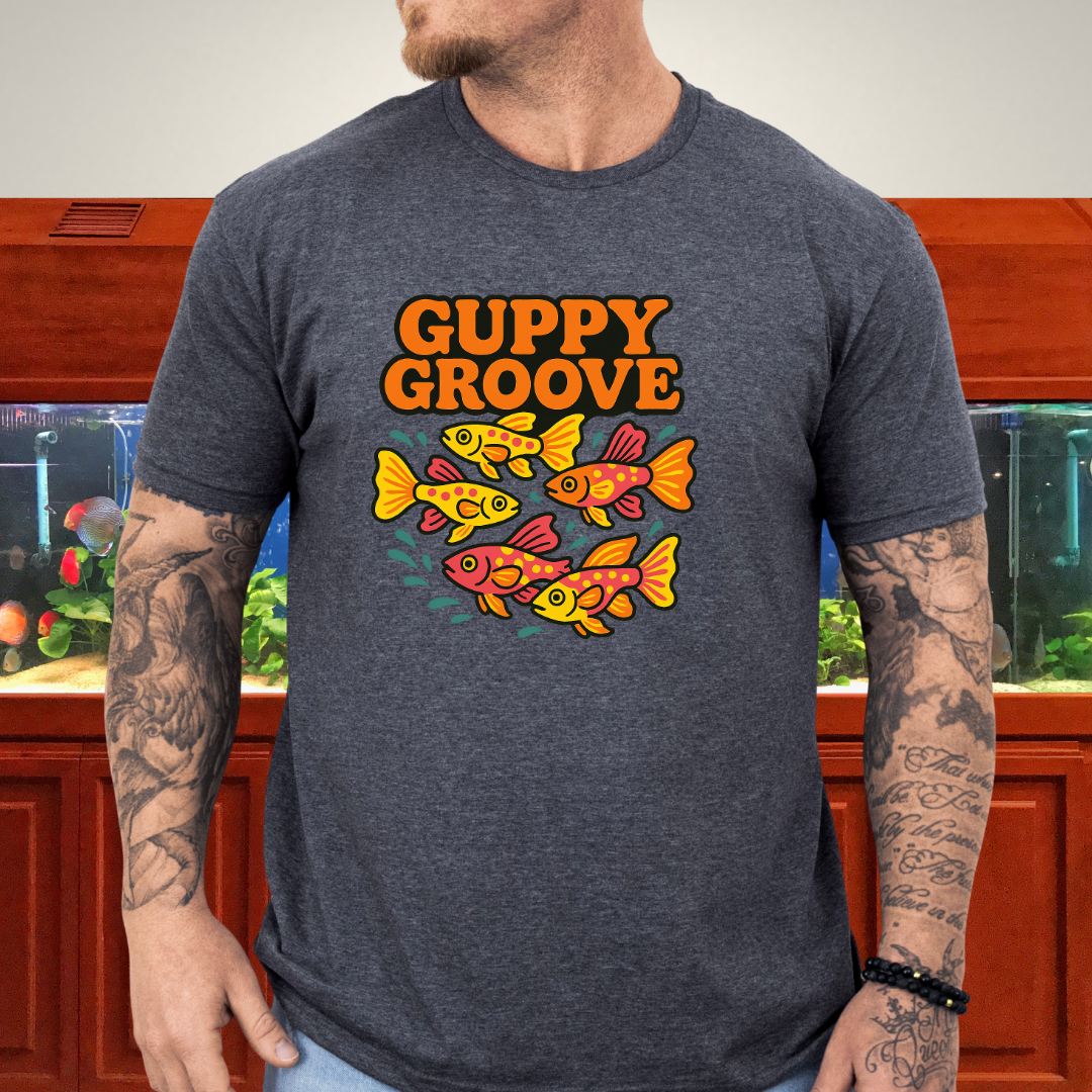 Guppy Groove Retro Neon Aquarium T-Shirt