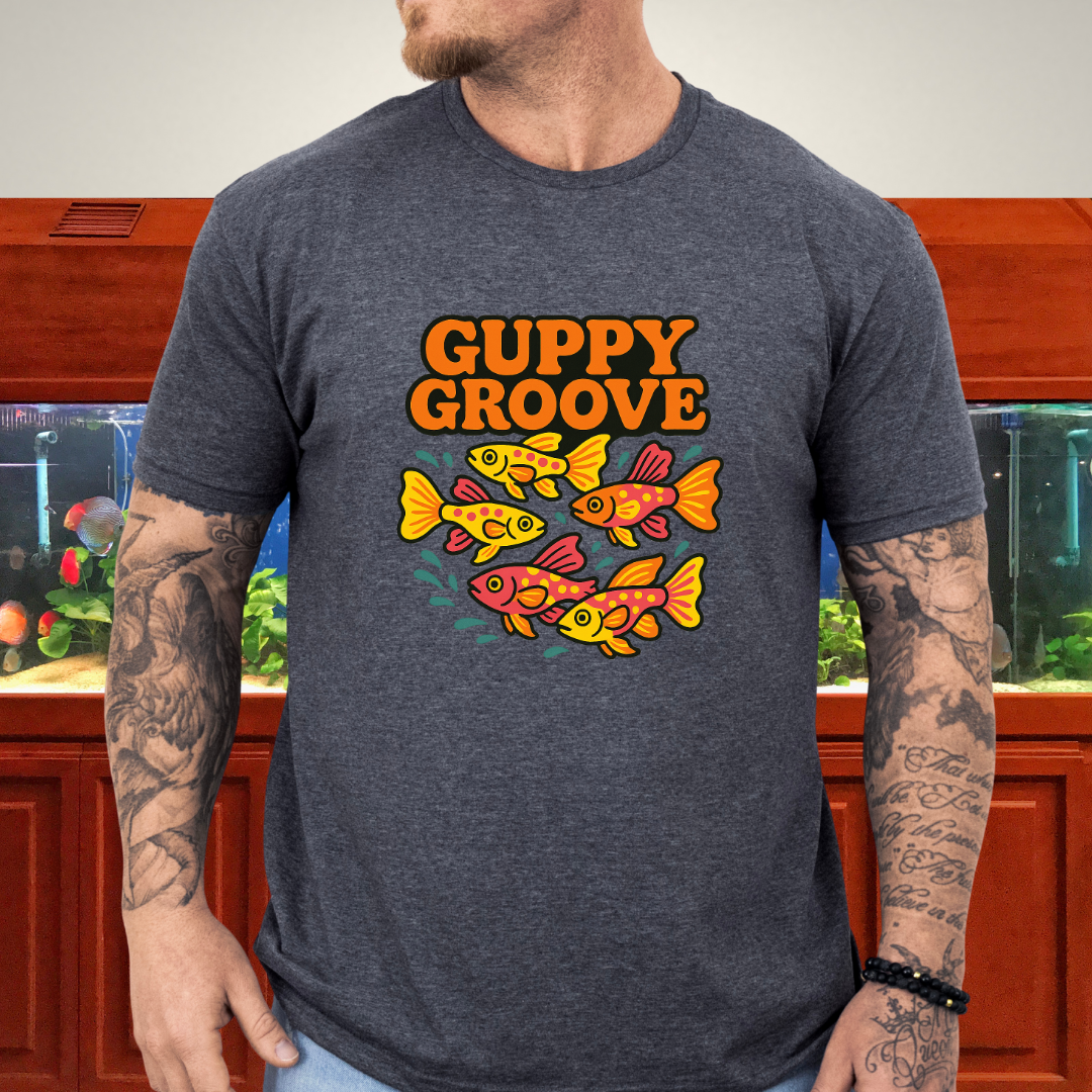 Guppy Groove Retro Neon Aquarium T-Shirt