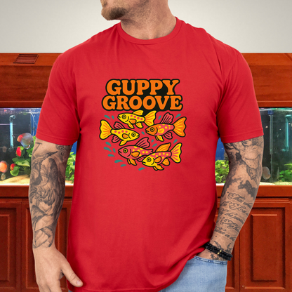 Guppy Groove Retro Neon Aquarium T-Shirt