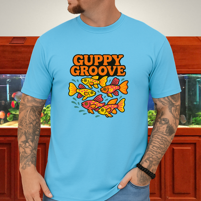 Guppy Groove Retro Neon Aquarium T-Shirt