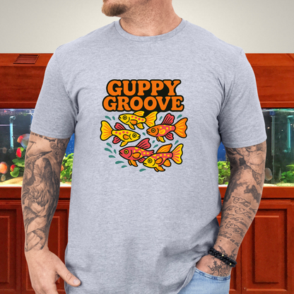 Guppy Groove Retro Neon Aquarium T-Shirt