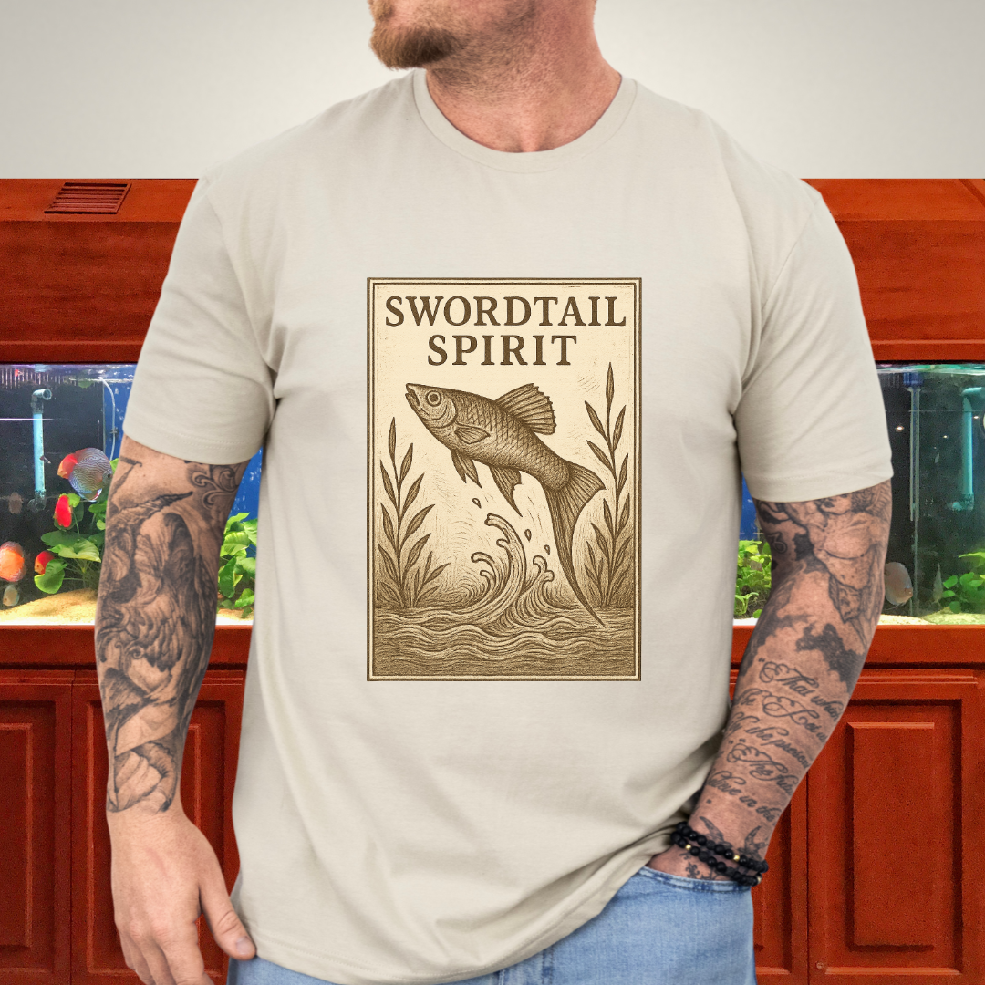 Swordtail Spirit Vintage Aquarium T-Shirt
