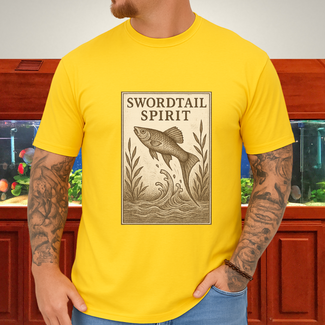Swordtail Spirit Vintage Aquarium T-Shirt