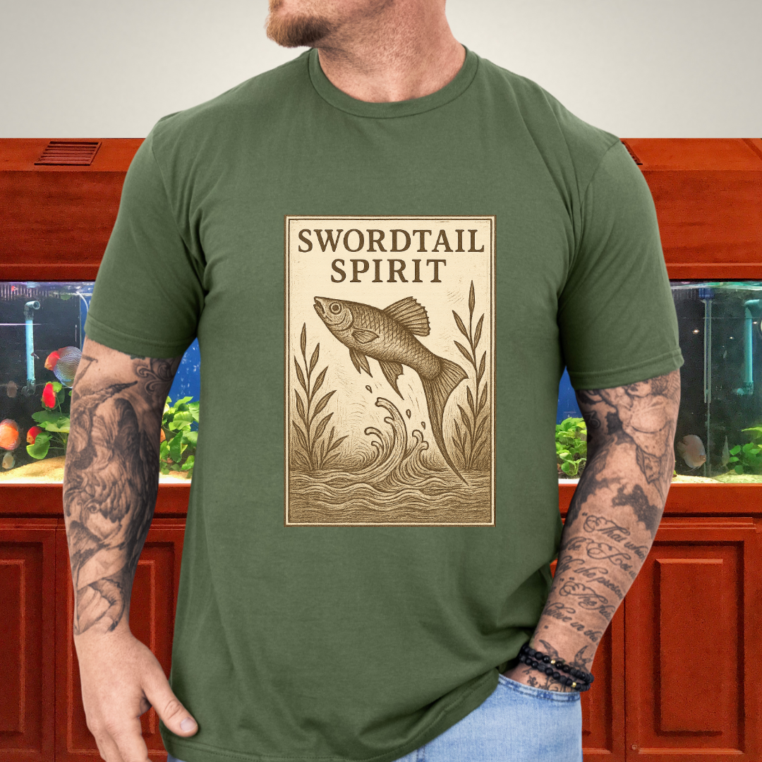 Swordtail Spirit Vintage Aquarium T-Shirt