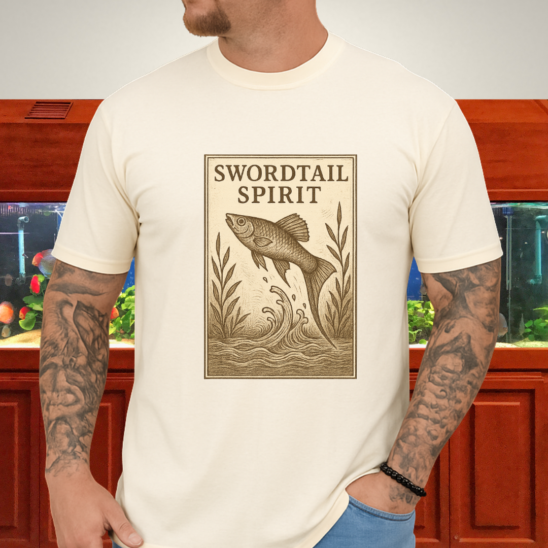 Swordtail Spirit Vintage Aquarium T-Shirt
